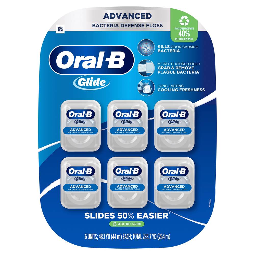 Oral-B Glide Advanced Multi-Protection Floss, 6-pack