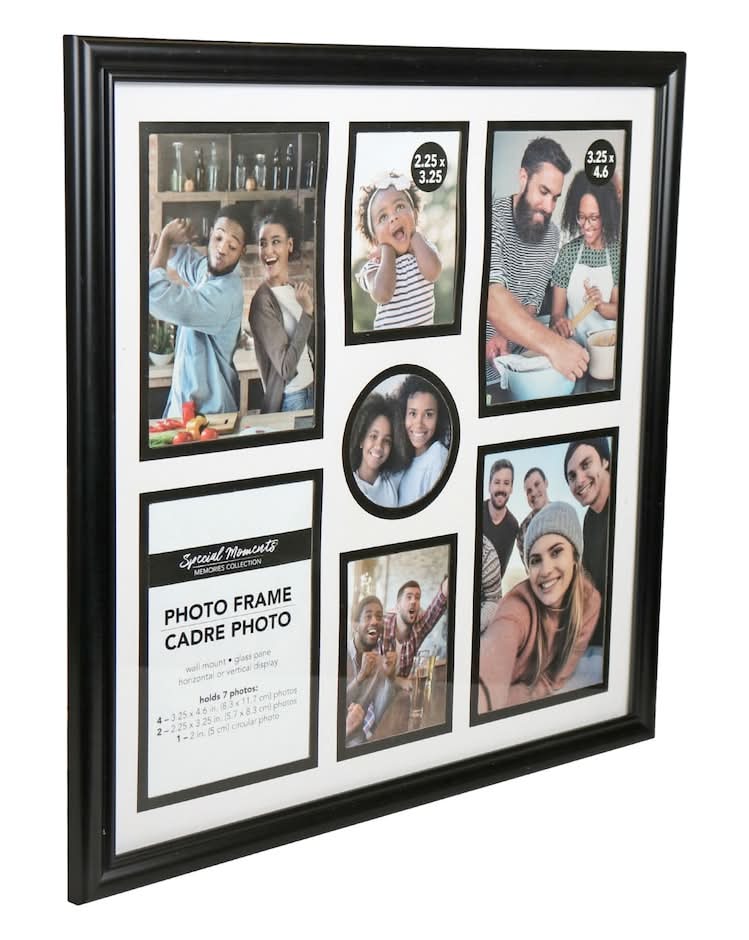 Special Moments Photo Collage Frames, 12x12 in, Black
