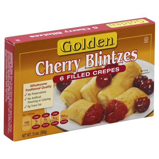 Golden Cherry Blintzes Filled Crepes (6 ct)
