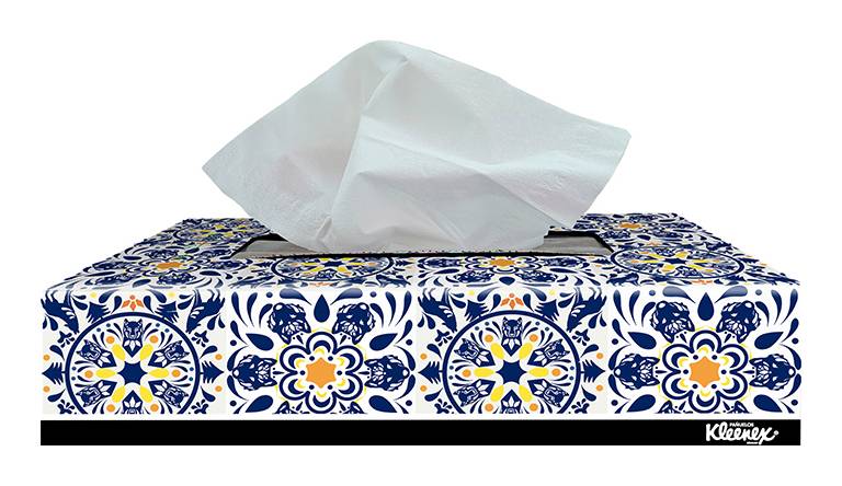 Kleenex · Pañuelos desechables con diseño navideño (90 un)