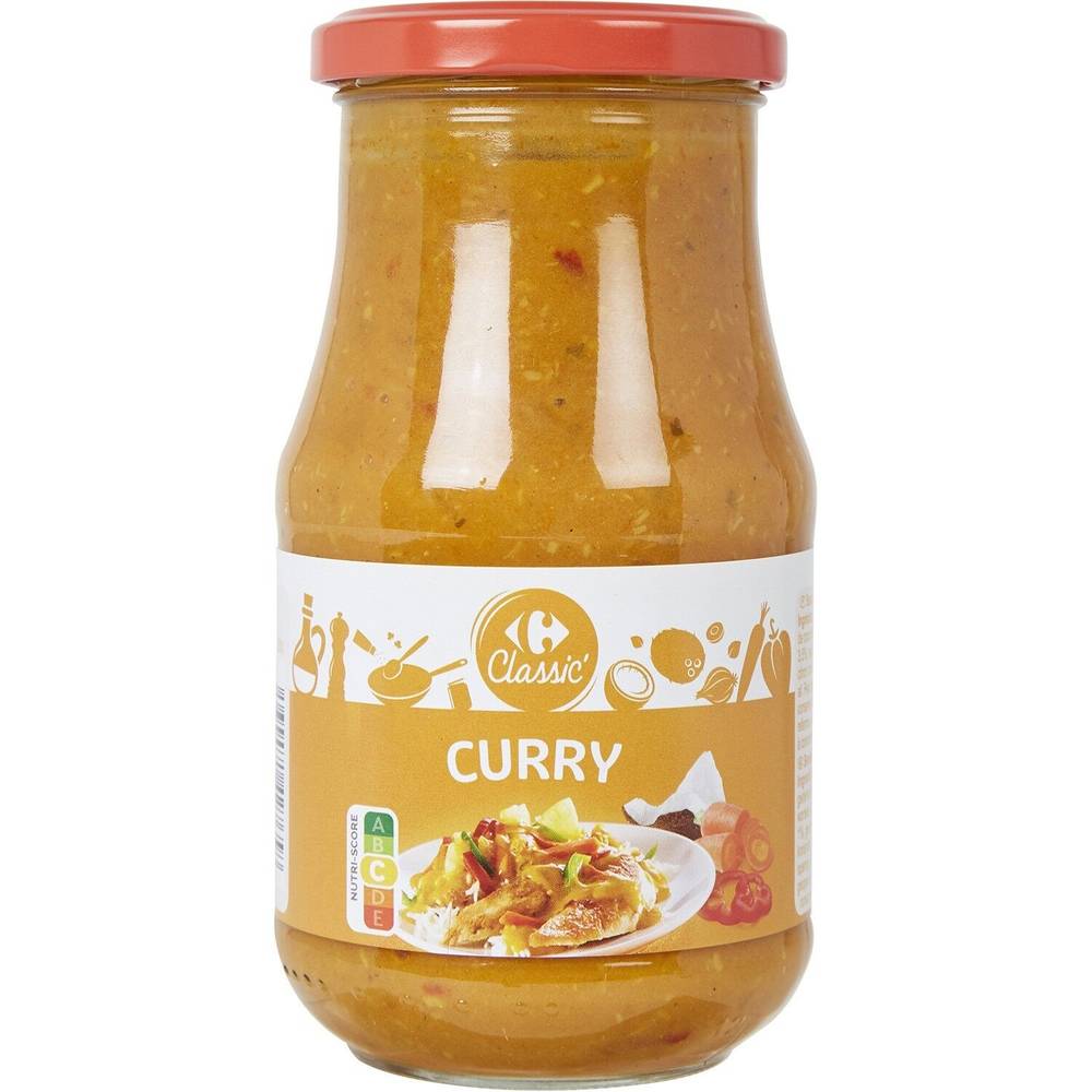 Sauce curry CARREFOUR CLASSIC' - le pot de 420g