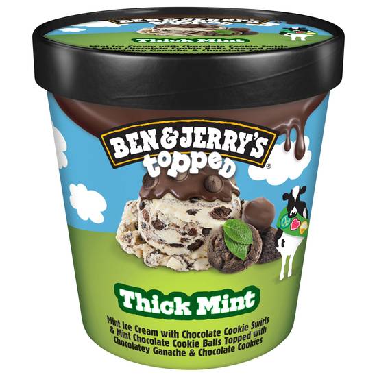 Ben & Jerry's Topped Thick Mint Ice Cream