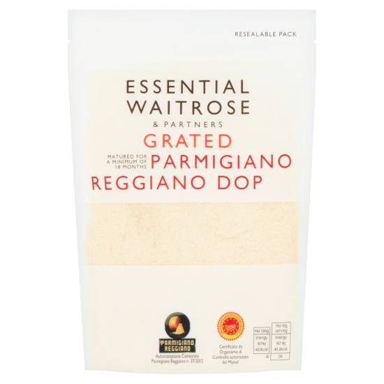 Essential Waitrose & Partners Essential Grated Parmigiano Reggiano Dop (80g)