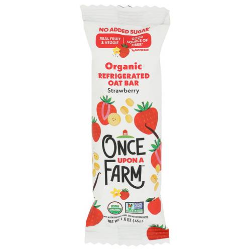 Once Upon a Farm Organic Refrigerated Oat Bar, Strawberry (1.6 oz)