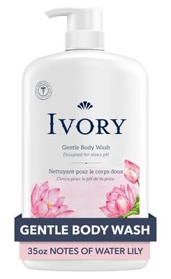 Ivory Gentle Body Wash, Water Lily (1.03 L)
