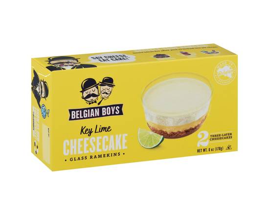 Belgian Boys · Kosher Key Lime Three-Layer Cheesecake (2 ct)