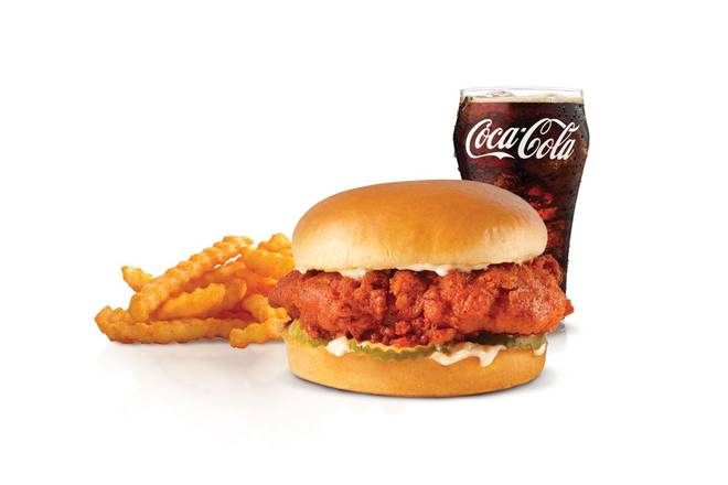 Nashville Hot Hand-Breaded Chicken Sandwich Combo