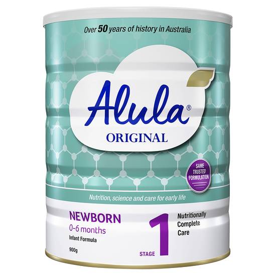 Alula Original Newborn 0-6 Months Infant Formula 900g
