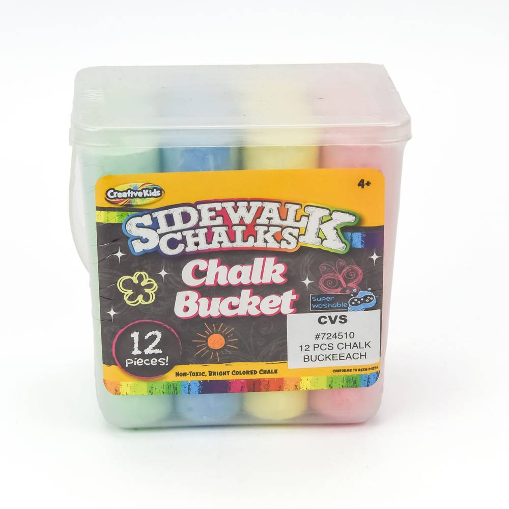 Party City Creative Kids Sidewalk Chalks Bucket (multi)