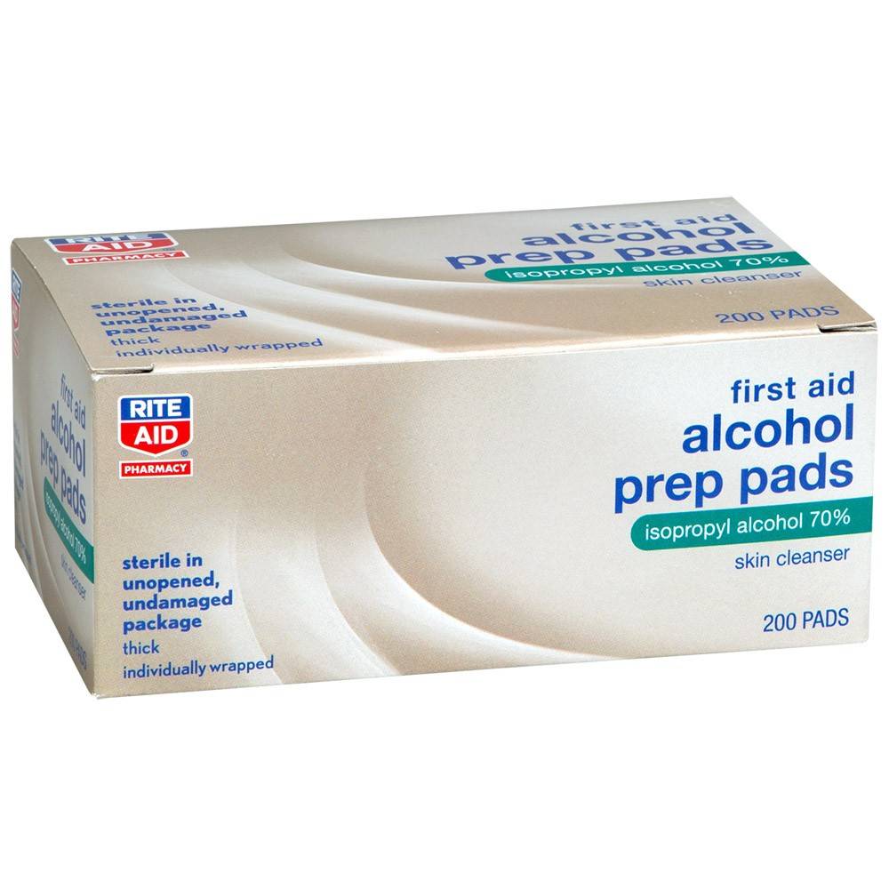 Rite Aid Alcohol Sterile Prep Pads (200 ct)