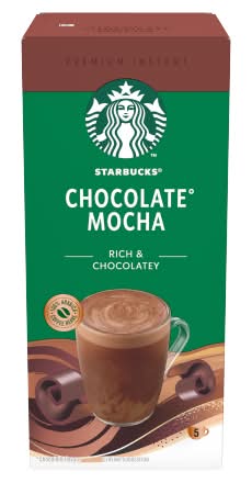 Starbucks Chocolate Mocha, Premium 100% Arabica Beans Instant Coffee (5 x 22g)