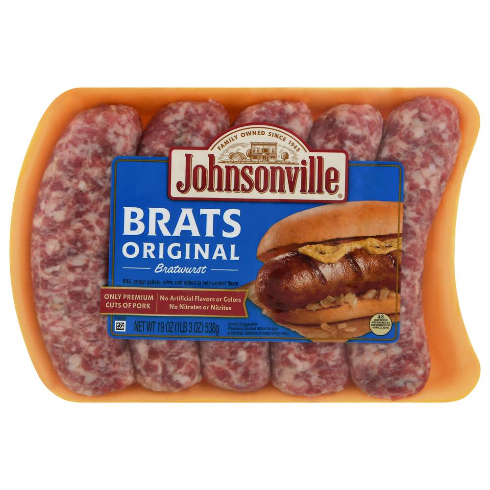 Johnsonville Brats Original Bratwurst Sausages (5 ct)