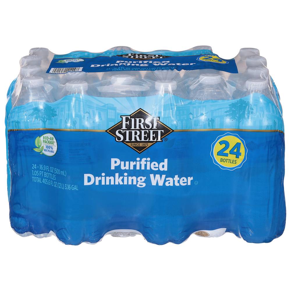 First Street Purified Drinking Water (24 pack, 16.9 fl oz)