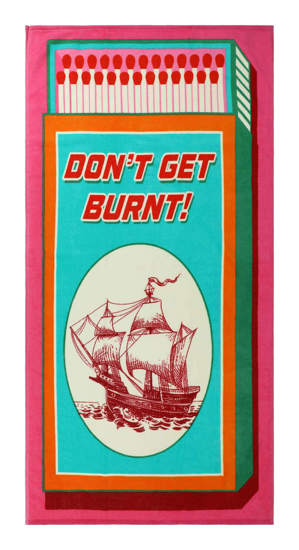 Printed Beach Towel Matchbox