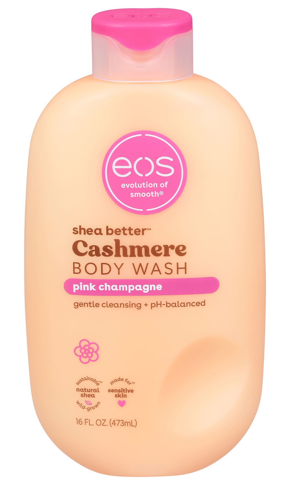 eos Shea Better Cashmere Body Wash, Pink Champagne (16 fl oz)