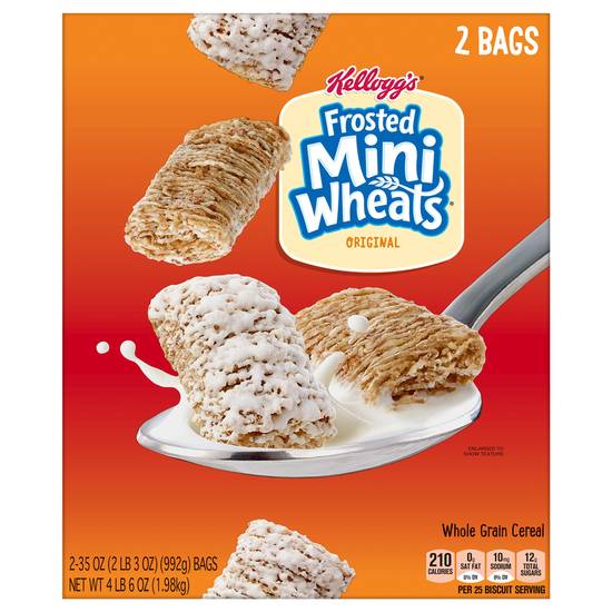 Kellogg's Original Frosted Mini Wheats Whole Grain Cereal (2 ct)