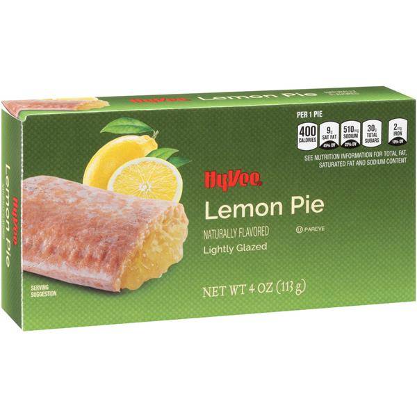 Hy-Vee Lightly Glazed Lemon Pie