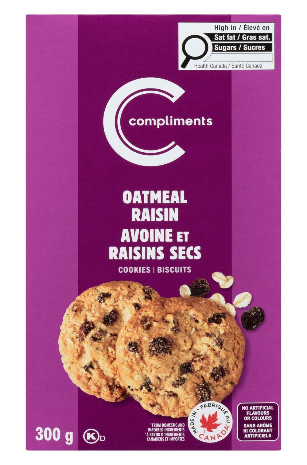 Compliments Oatmeal Raisin Cookies (300 g)