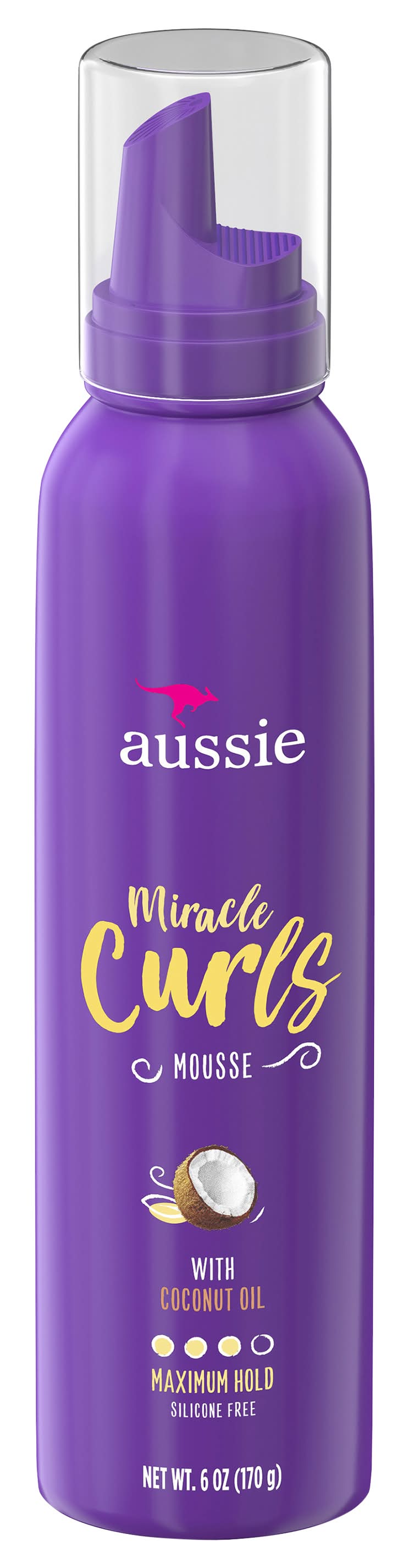 Aussie Miracle Curls Mousse With Coconut Oil (6 oz)