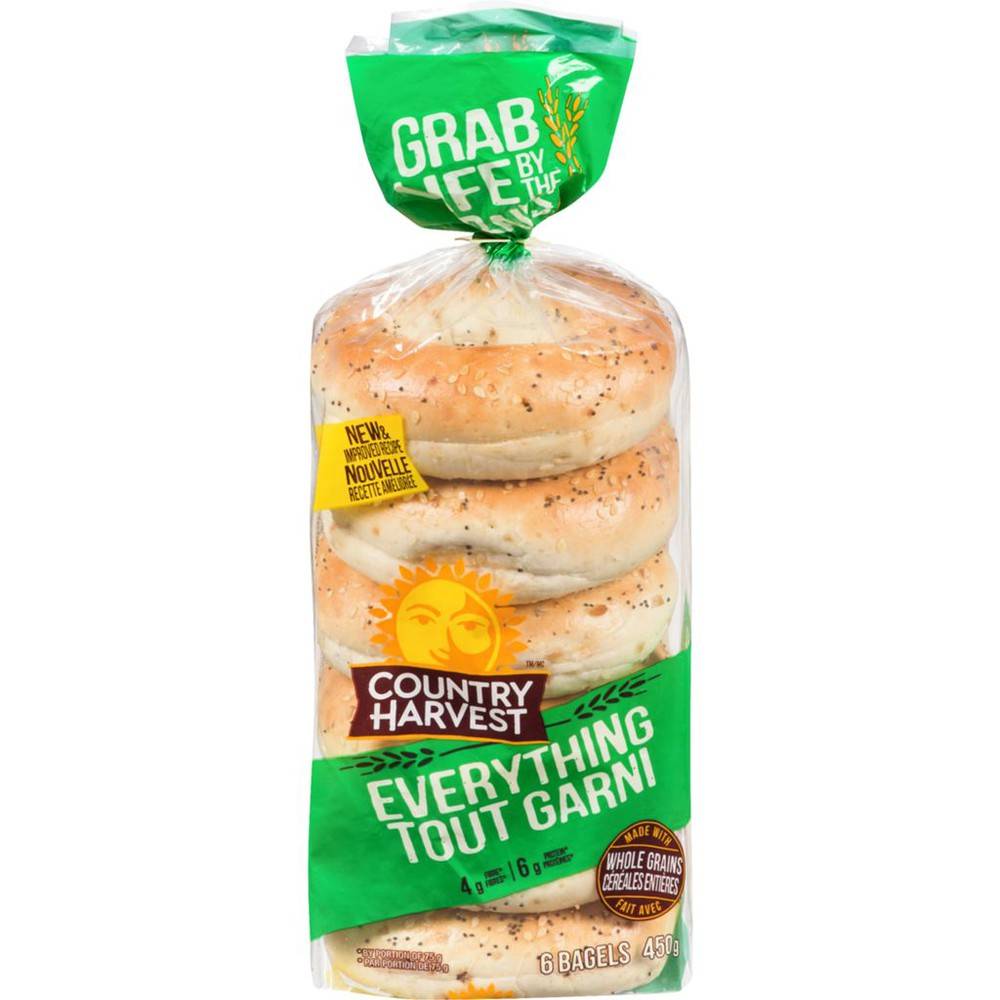 Country Harvest Everything Bagel (450 g, 6 ct)