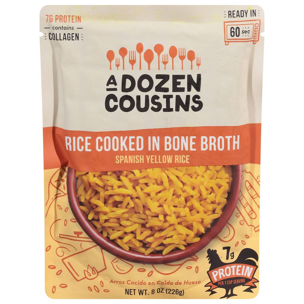 A Dozen Cousins Spanish Yellow Rice Cooked in Bone Broth, Spanish Yellow Rice (8 oz)