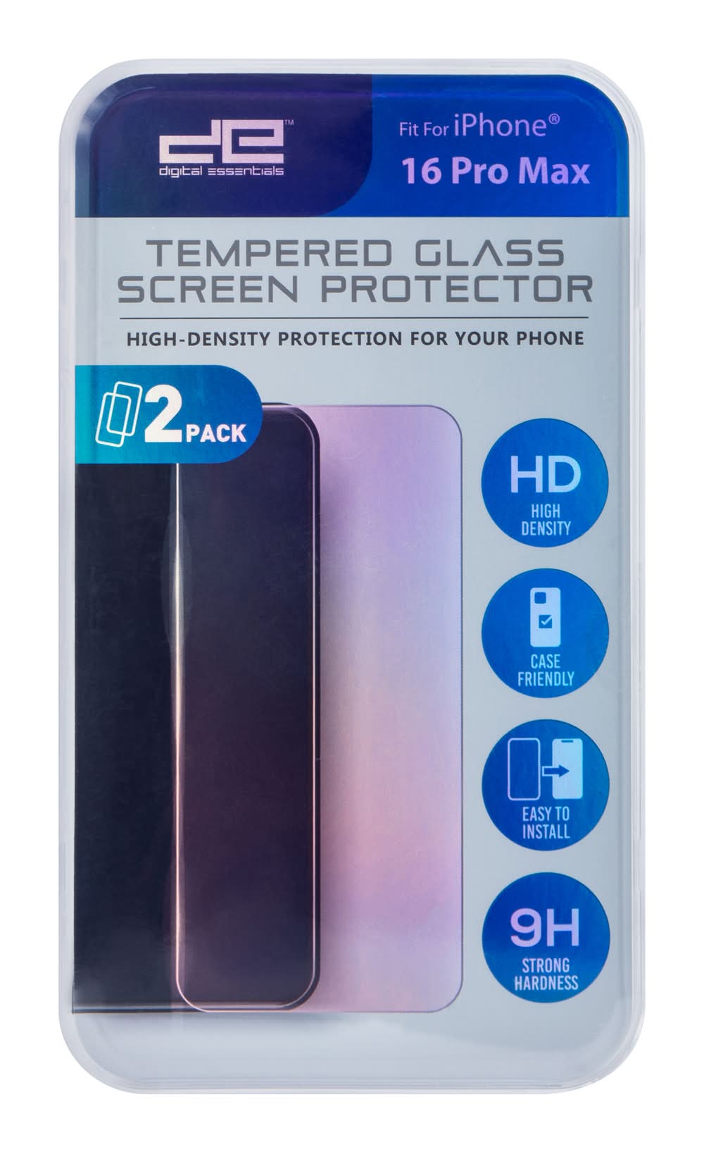 iPhone 16 Pro Max® Tempered Glass Screen Protector 2-Pack V2