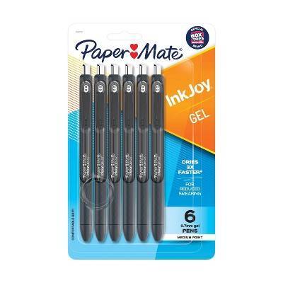 Papermate Inkjoy Gel Pen Black 6ct