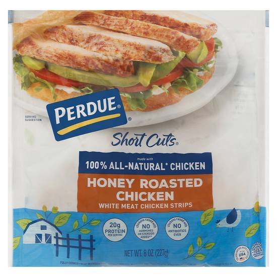 Perdue Short Cuts Carved Honey Roasted Chicken Breast Strips