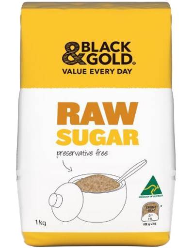Black & Gold Raw Sugar (1kg)