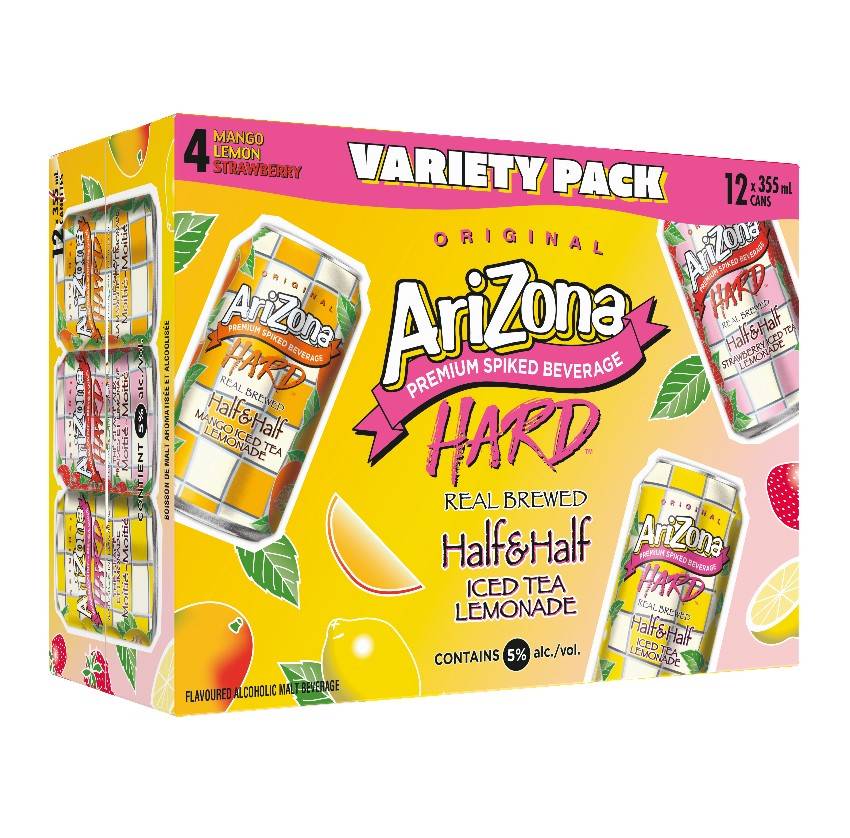 Arizona Hard Half & Half Mixer  (12 Cans, 355ml)