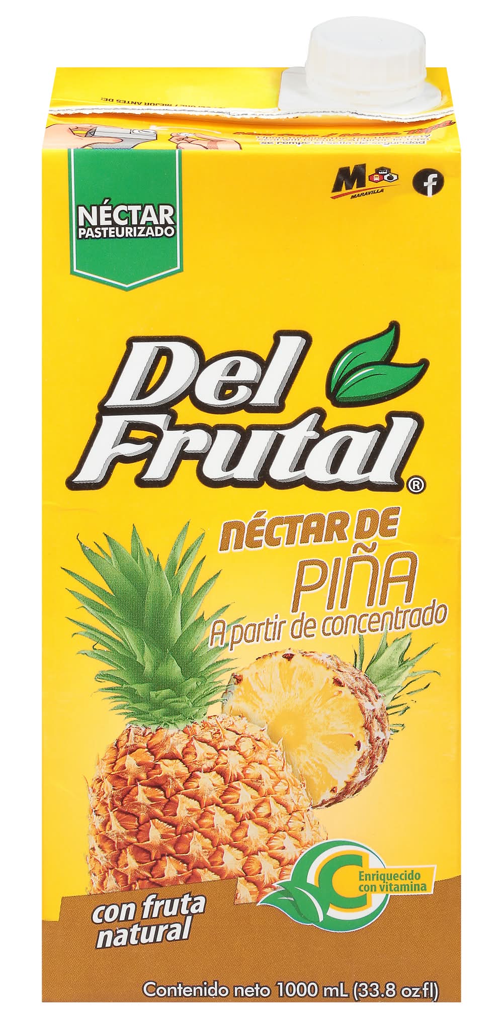 Del Frutal Pineapple Nectar Juice (33.8 fl oz)