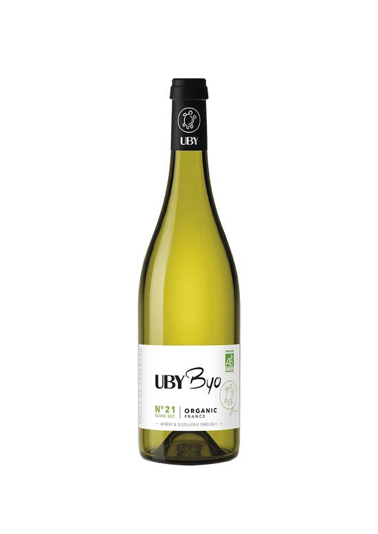 Vin n21 blanc sec 75cl - UBY BYO - BIO