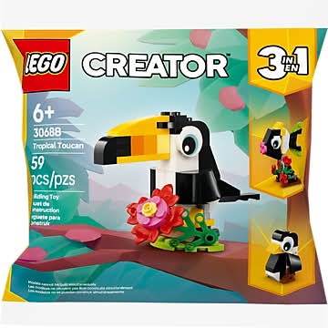LEGO Creator Tropical Toucan, 59 Pieces (30688)
