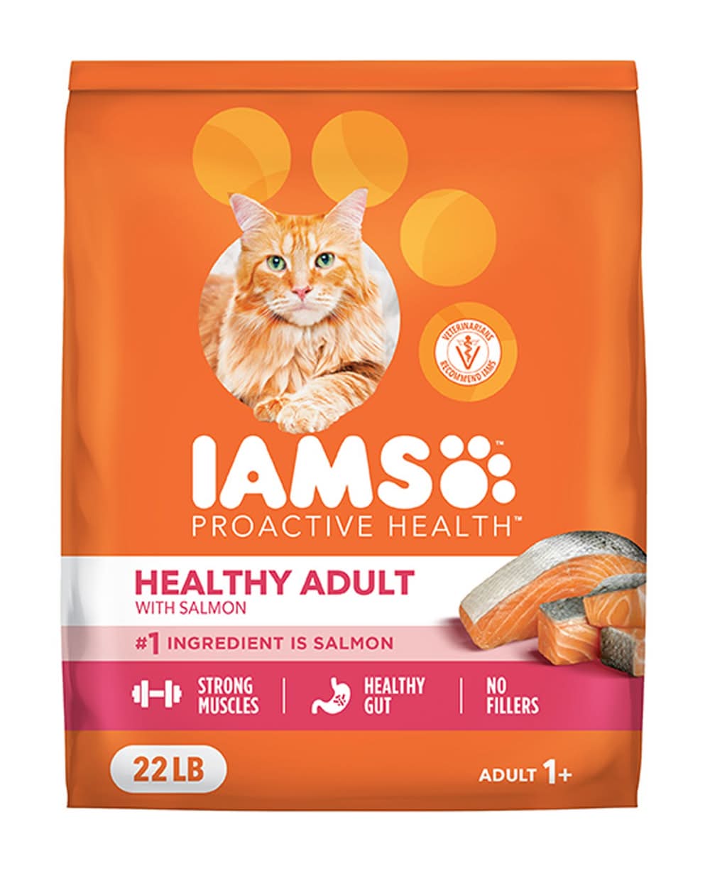 IAMS™ Proactive Health™ Adult Dry Cat Food - Healthy Adult, Salmon (Flavor: Salmon, Size: 22 Lb)