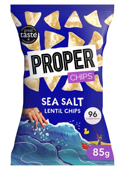 Proper Sea Salt, Lentil Chips (85g)