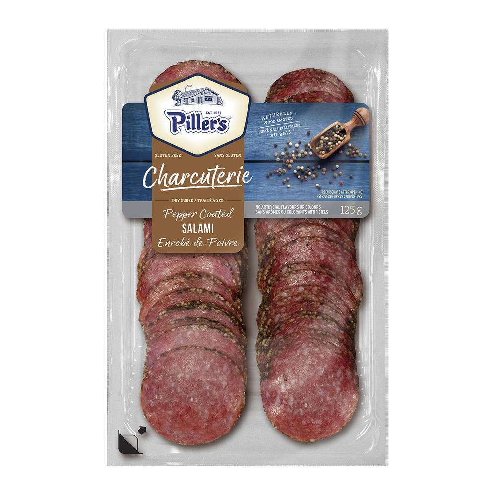 Piller's Charcuterie Pepper Coated Salami (125 g)