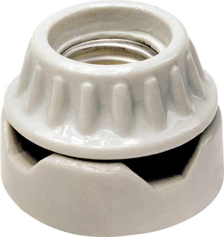 Leviton Porcelain Incandescent Medium Base Keyless Socket 1 Pk