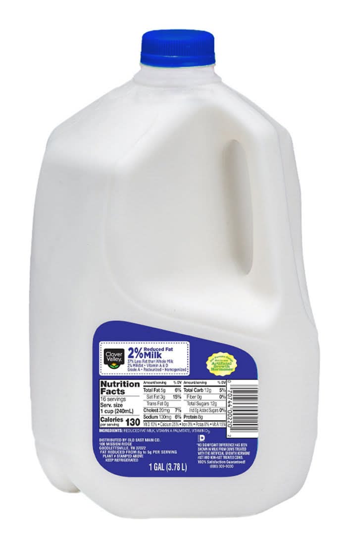 Clover Valley 2% Reduced Fat Milk 1 Gal