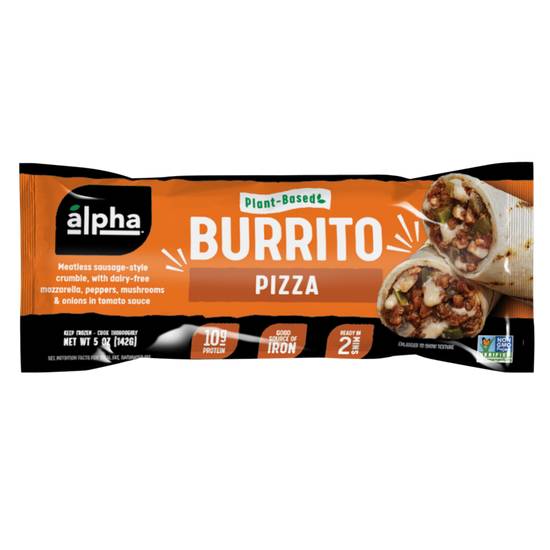 Order Alpha Foods Frozen Plant Based Pizza Burrito 1ct 5oz food online from Everyday Needs By Gopuff store, Fairfield on bringmethat.com