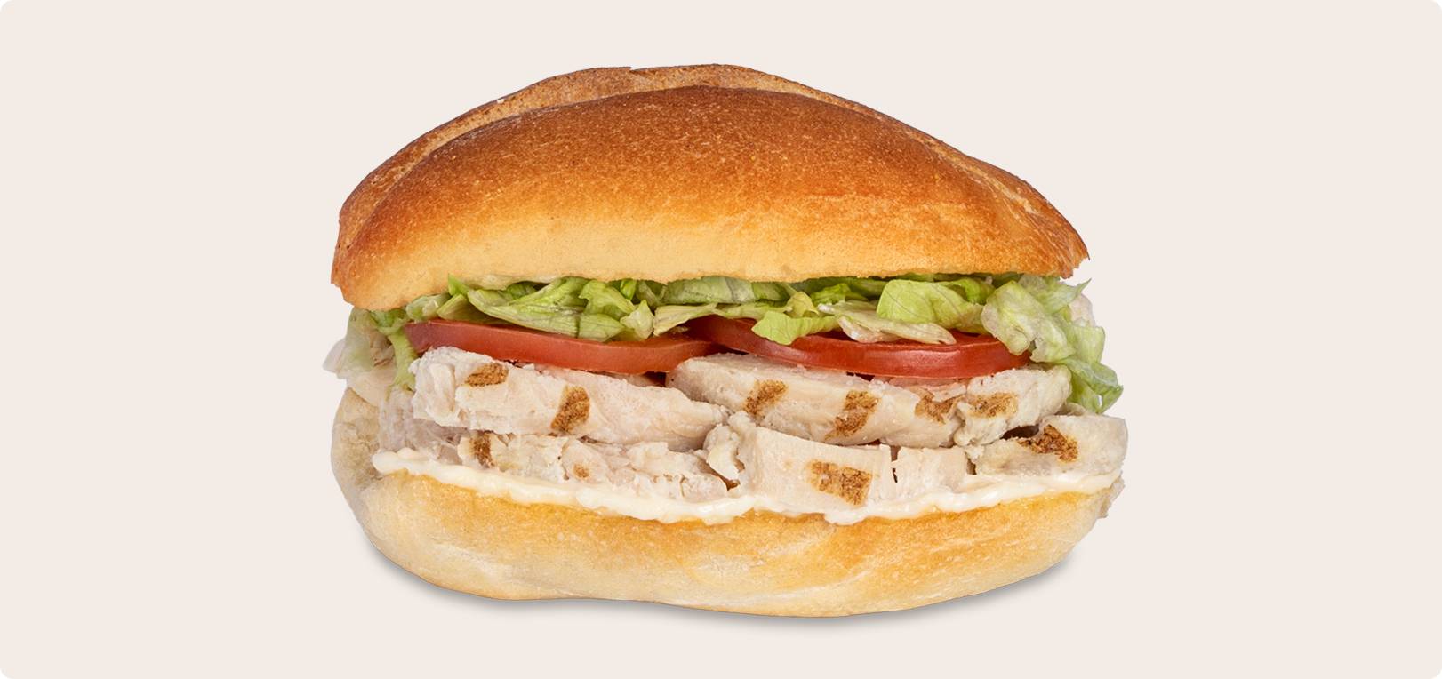 Grilled Chicken on a Portuguese Roll