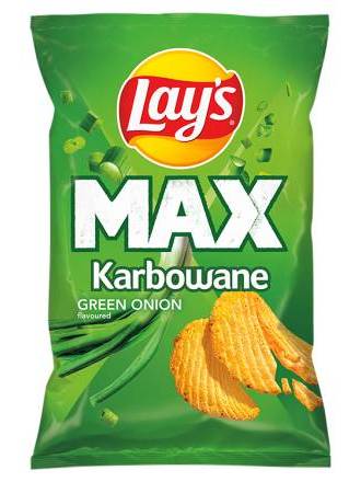 Lay's Max Karbowane Zielona Cebulka 120 g