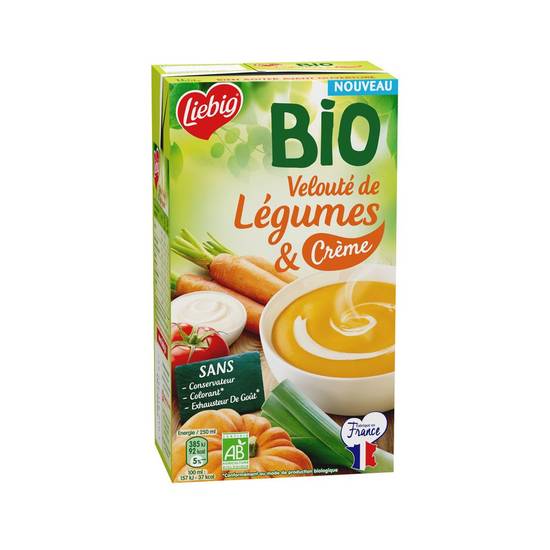 Soupe velouté légumes et crème Bio Liebig 1l