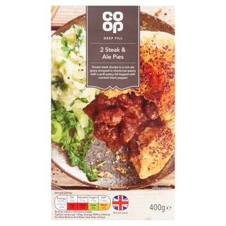 Co-op 2 Steak & Ale Pies 400g