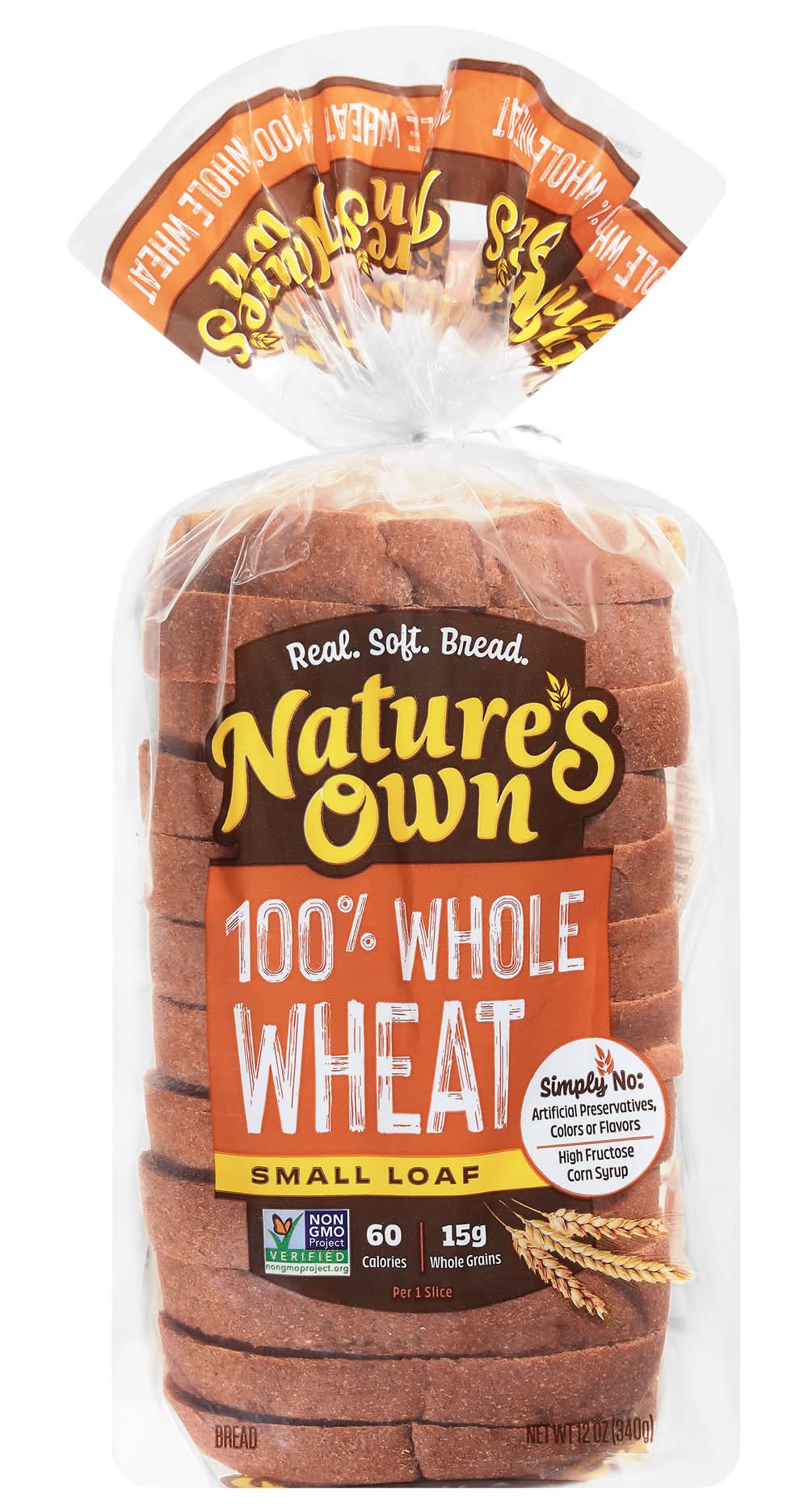 Nature's Own 100% Whole Wheat Bread Small Loaf (12 oz)