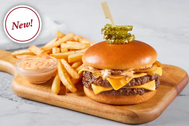 Double Stacked Cheeseburger