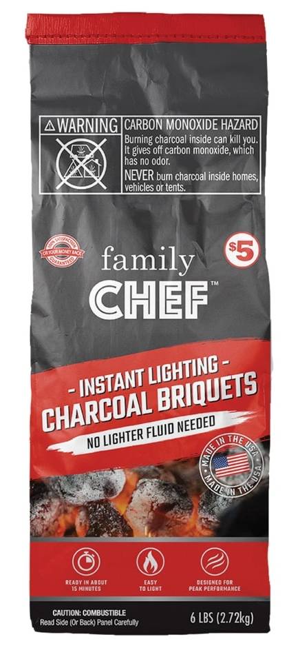 Family Chef Instant Lighting Charcoal Briquets