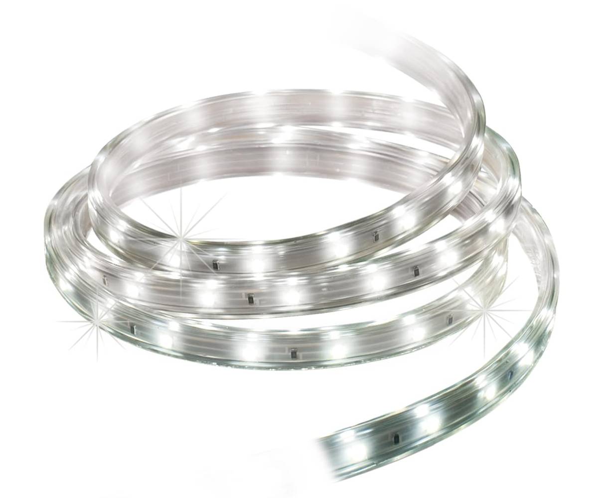 GE Random Sparkle 216 -Light 19.6-ft White Integrated LED Christmas Tape lights | 81736LO