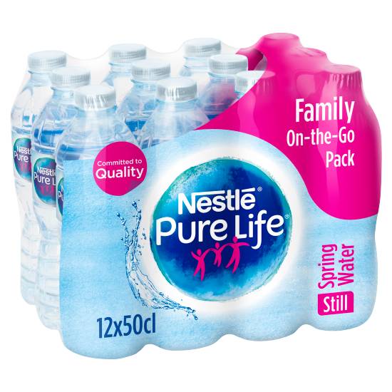 Nestle Pure Life Still Spring Water (12 pack, 500 ml)