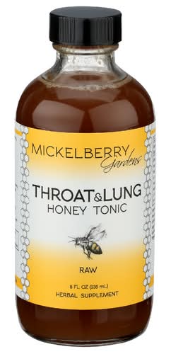 Mickleberry Gardens Throat & Lung Raw Honey Tonic