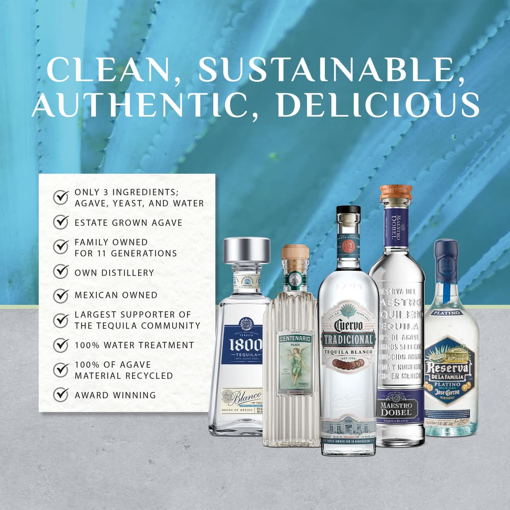 1800 Agave Azul Blanco Tequila - Delivery in Under an Hour